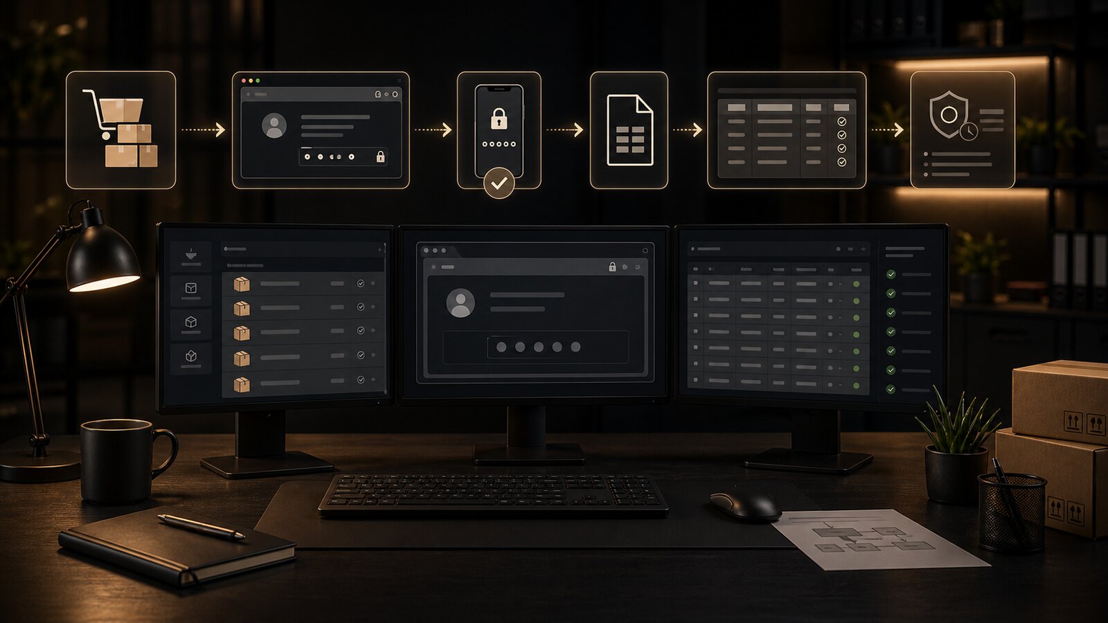 Secure browser-session export workflow with two-factor approval and audit records